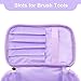 Meiyuuo Makeup Bag Large Cosmetic Bags for Women Girls Cute Travel Zipper Pouch Toiletry Organizer for Beauty Essentials Waterproof (Lavender Purple)