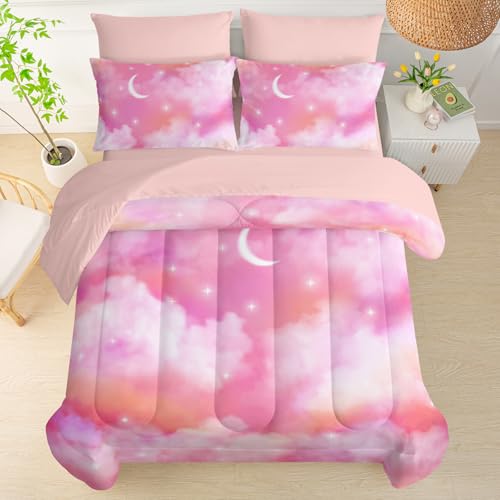 50% Off QOOMO Pink Cloud Comforter Set for Kids - Image 3