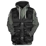 Skycosue Adult Alexander Hamilton Hoodie Pullover Unisex 3D Military Style Printed Costume Historical Uniforms（Sg-1,Small