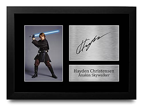 Star Wars Anakin Skywalker Cadeau Photo Autographe Imprimé Idéal Fans Cinéma