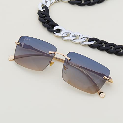 Image of Ted Smith Men's Women's UV Protection Metal Square Sunglasses