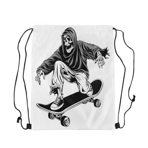 Feelyou Cool Sugar Skull Drawstring Backpack 13