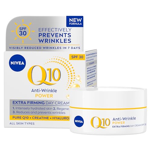 NIVEA Q10 Anti-Wrinkle Power SPF30 Firming Day Cream (50ml) Facial Moisturiser to Reduce Wrinkles Firming Cream to Nourish and Achieve Firmer Skin in 7 Days
