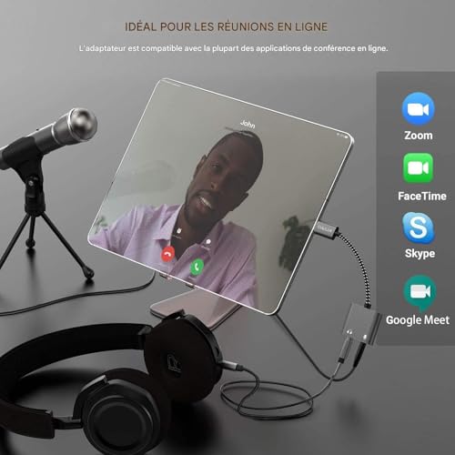 Plus de problème de micro USB C vers TRS Cubilux adaptateur type C vers audio pour iPad Pro 11