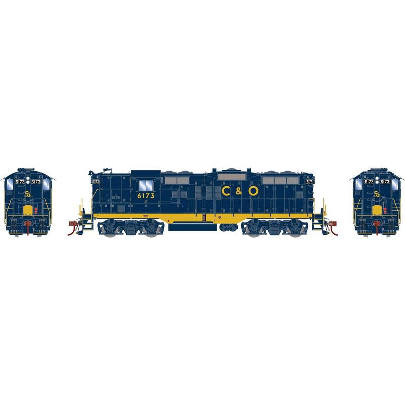 Athearn HO GP9 C&O #6173 Locomotive