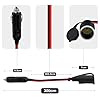 HuaLiSiJi Prolunga per accendisigari da auto, 12 V, 24 V, 14 AWG, con indicatori LED, per gonfiaggio pneumatici, aspirapolvere e altre apparecchiature portatili (3 m)