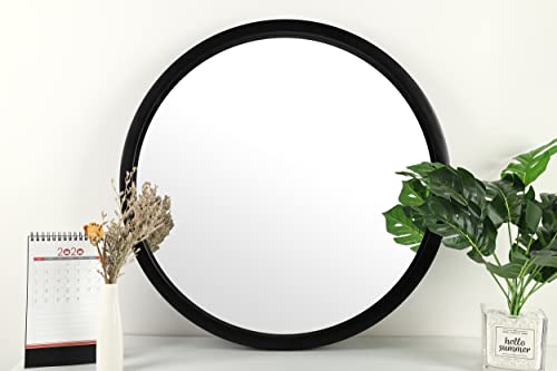 JIYUERLTD Ronde Spiegels 24 inch Wandspiegels Decoratieve Houten Frame Morden Spiegels voor Badkamer Entryways… - Image 4