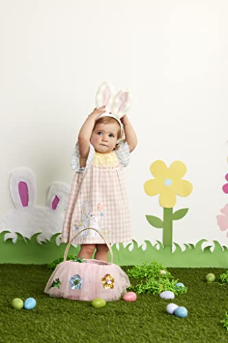 Mud Pie Girls Bunny Gingham Dress, Pink, 6-9 Months #TOP5