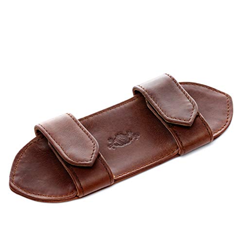Sangle rembourré en cuir véritable Joffrey pour sac à bandoulière marron vintage