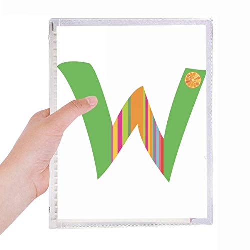 Carnet à spirale W rechargeable au motif orange pour embellir votre bureau