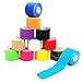 1 Rolle Kinesiologie Tape 5 m x 5,0 cm in 12 Farben, Farbe:weiß