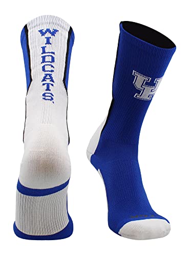 Tck Kentucky Wildcats Perimeter Crew Socks (Blue/White/Black, Large) #TOP16