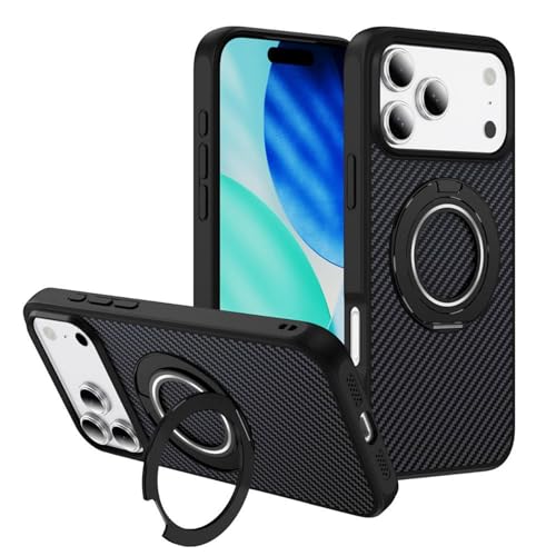 Coque mince iPhone 17 Pro Max anti-rayures à anneau pour stabiliser l'écran