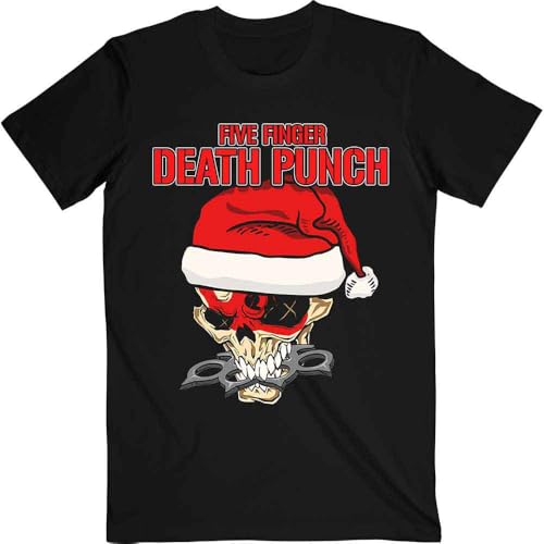 Five Finger Death Punch Santa Knucklehead Christmas T Shirt Size XL