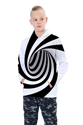 Aideaone Boys Hoodies 3D Print Pullover Hoody Sweatshirt Funny Hoodies With Pocket L #TOP1