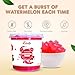 Fanale Watermelon Popping Boba Pearls, Vegan, Non GMO, Gluten Free, Fat Free, Perfect for Bubble Tea, Smoothies, Ice Cream, Desserts, and Beverages.