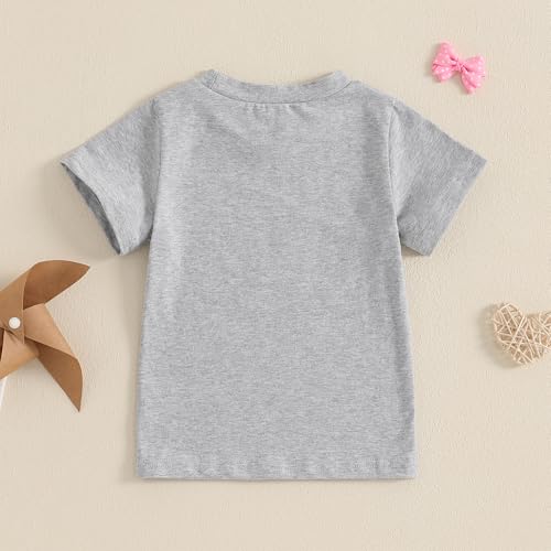 Kids Toddler Little Girls Valentine's Day T-Shirt Sorry Boys Daddy is My Valentine Short Sleeve Top4