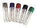 Heathrow HS23202A Cryogenic Sample Vial, 2 mL, Assorted Color Lids (Pack of 500)