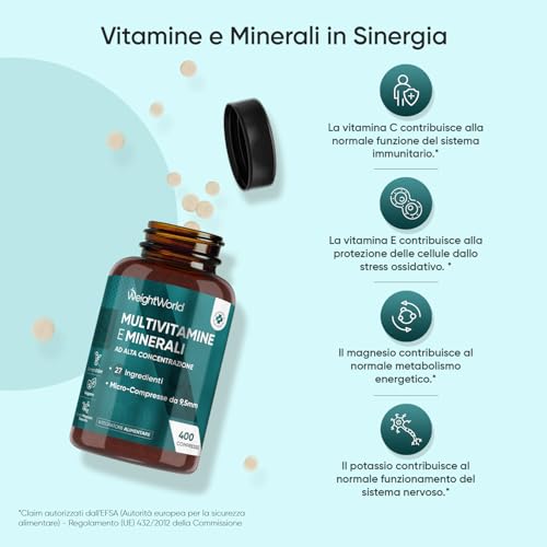Multivitaminico Completo 27 Vitamine e Minerali, 400 Micro Compresse Vegane (13+ Mesi) Integratore Multivitaminico Uomo e Donna, Integratore Multivitaminico e Multiminerale con Vitamine B, A, C, D3, K - 3