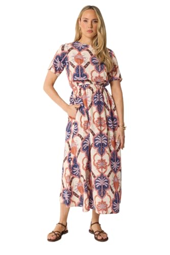 Image of Long Tall Sally - LTS Tall Tropical Print Midi Dress - Women's Pink