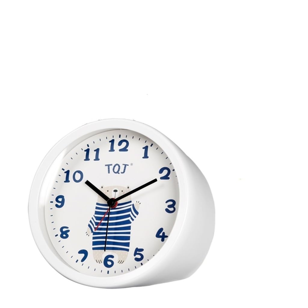 Hrwly 3-Pack Alarm Clock Cartoon Bedside Table Mute Desktop Countertop Desk(3-Pack)