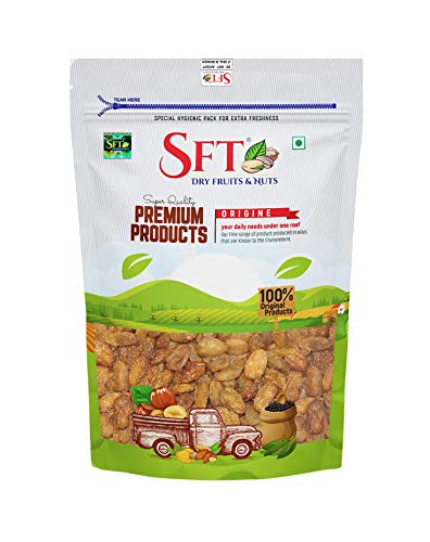 Image of SFT Raisins with Seeds Large Munakka Export Quality, King Size, 500g