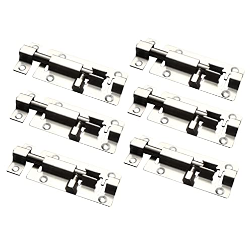 Housoutil 6 Peças 3 Fechaduras De Ferragem De Porta Flip Travas De Portão Fivela Fechadura De Porta