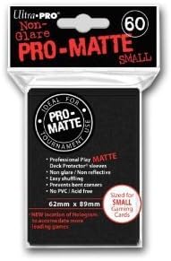 Ultra Pro PRO-MATTE SMALL (600 Count) Black Deck Protector Sleeves - YuGiOH 10 Pack Box/Case