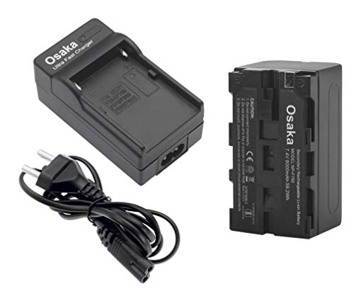 Image of Osaka Bi-Color Dimmable LED Video Light OS 576 Slim for Nikon Canon Sony Panasonic DSLR Video Cameras & YouTube Video Shooting with Ultra-Fast Charger F750 Battery 8000 mAh & Power AC Adapter.