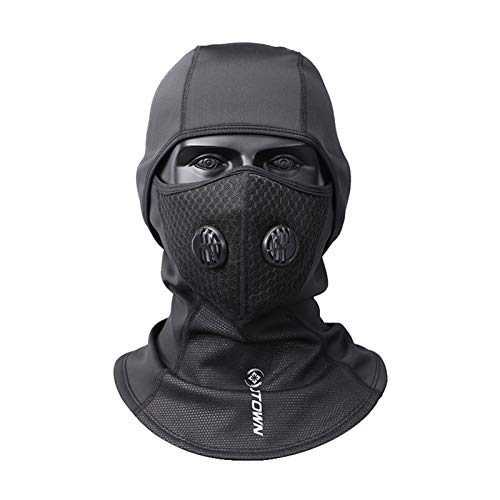 ZEYUAN Capa de ciclismo balaclava térmica com válvula de respiração no inverno para esqui snowboard