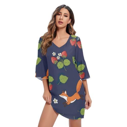 Robe de plage hawaïenne légère pour femme idéale contre la chaleur en été bleu