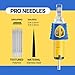 ES Professional Tattoo Cartridges with Shield Vent Hole, 20PCS #10 Curved Magnum Needles & Silicone Ledge For Artists Who Guard Souls With Ink