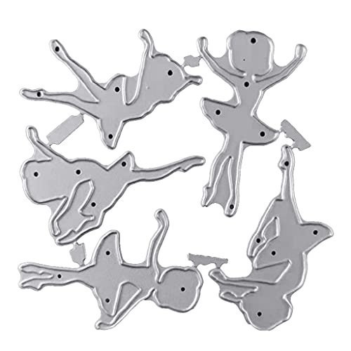 Carbon Steel, Ballet Girl Cutting Dies for Greeting Card
