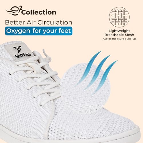Image of YOHO Wind Sneakers for Men | Stylish Casual Shoes with Elastic Laces | Comfortable, Stretchable & Ultra-Lightweight | Premium Breathable Mesh Fabric