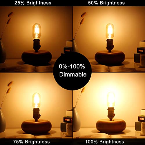 Litehistory E26 Led Bulb 6W Equivalent E26 Bulb 60 Watt Warm White 2200K Amber E26 Edison Bulb Dimmable Ac120V 400Lm Tubular T14 T45 Led Bulb For Pendant, Sputnik,Vanity,Wall Sconces Pack Of 6 #TOP7