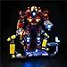 Produktbild Grey Feather LED-Beleuchtungszubehör passend für Der Hulkbuster: Ultron Edition Baustein-Set, kompatibel mit Lego 76105 Technic (Bausteine Nicht im Lieferumfang enthalten)