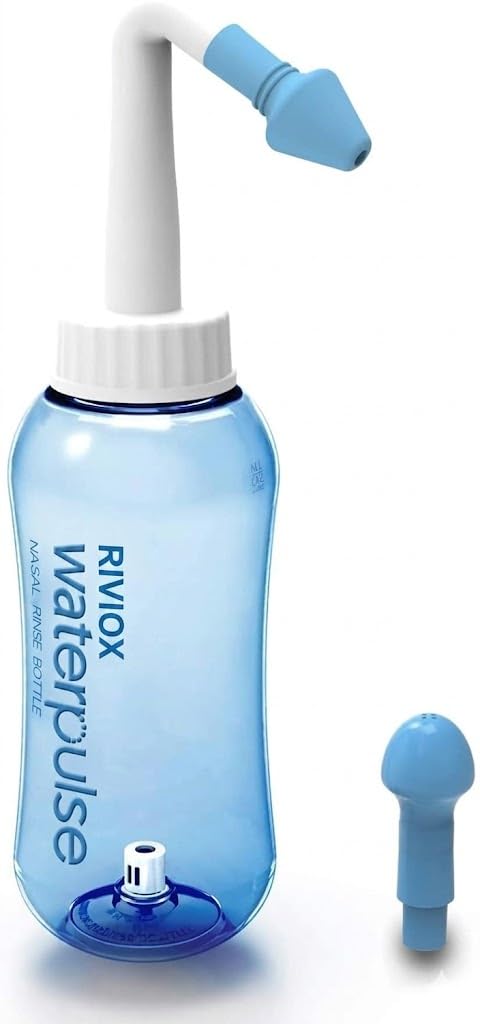 RIVIOX Nasal Yoga Nasal Wash Bottle Neti Pot Sinus Rinse Bottle Nasal Wash Bottle Nose Allergy Cleaner Pressure Nasal Irrigation System for Adult & Kid 300ML-image-10