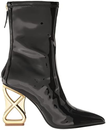 Steve Madden Women's Londyn Fashion Boot, Black Patent, 6 | Image 5