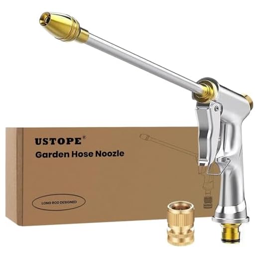 Garden Hose Nozzle, High Pressure Water Hose Nozzle Sprayer Head,fits 3/4” Garden Hose Thread,for Lawn & Garden,Washing Cars,Watering Garden,Cleaning,Showering Dogs&Pets