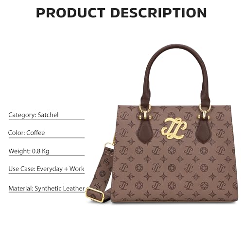 Image of Lavie Signature Women's Yuma 3 Compartment Satchel Bag | Satchel Handbag for Work | Ladies purse | Stylish Shoulder Bag | Gift for Women