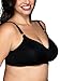 Vanity Fair Womens Full Coverage Beauty Back Smoothing Bra, 4-way Stretch Fabric, Lightly Lined Cups Up To Dd Bra, Wireless - Black, 36C US