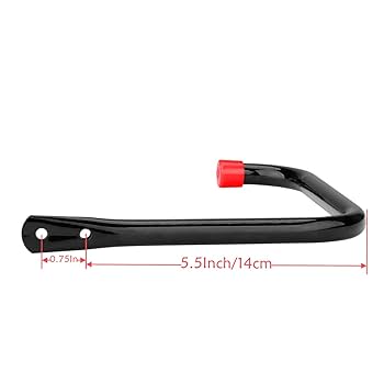 Pipabiba 6 Pcs Garage Storage J Hooks, 8.8cm Heavy Duty Utility Steel