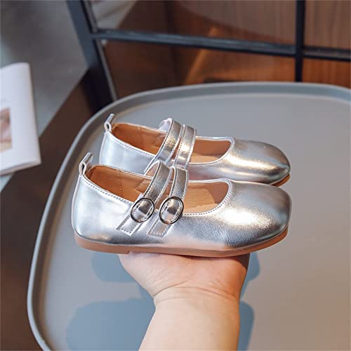 Girls Size 4 Sandals Little Girls Dress Shoes Ballet for Girls Wedding Party School Church Dress Shoes Sandals Toddler3