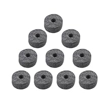 Package included: 10pcs drum cymbal felt pads. color: black, grey. There are two colors for you to choose from Size: Outer diameter:4cm/1.57inch,inner diameter: 1cm/0.39inch,height:1.5cm/0.59inch Material: Made of felt material, which provides good c...