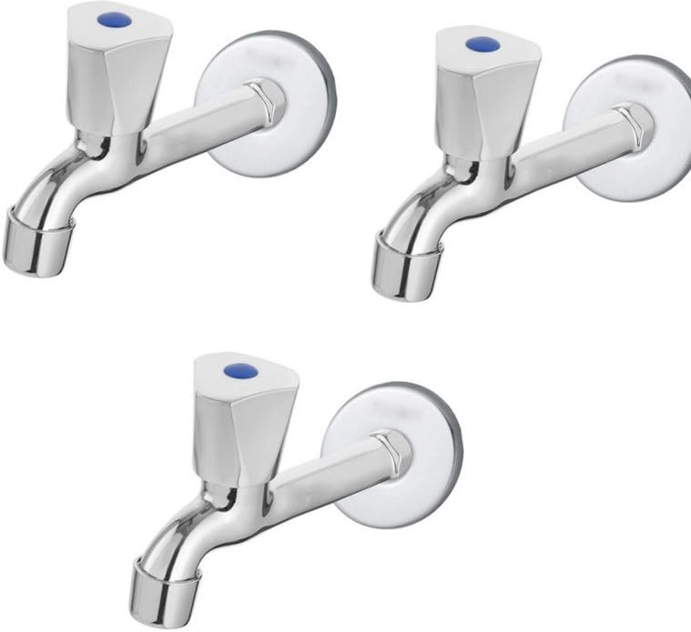 BATHBLISS Triangle Zinc Alloy Wall Mounted Long Body Faucet for Bathroom, kitchen,Outdoor (Pack of 3). (B0D8Z48FRY) Amazon Price History, Amazon Price Tracker