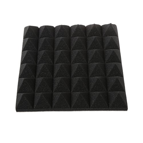 Oxtxuzdm 30x30x5cm Schiuma insonorizzante Studio Acustico Trattamento Sonoro Assorbimento Ti Gaming Foam