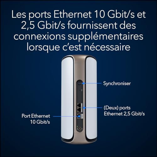 Netgear Orbi WiFi 7 Série 970 Satellite RBE970 - vue 9