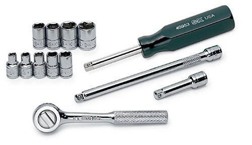 Weekly Top Sale SK 4913 13 Piece 1/4-Inch Drive 6 Point 3/16-Inch to 1/2-Inch Socket Set