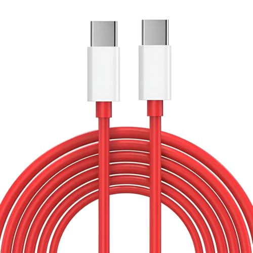 Image of Sounce 65W Dash Wrap Charging Cable, USB C to Type C PD 6.5A Fast Charge Data Sync Cord for OnePlus 11 / 11T / 10T / 10R / 10 Pro / 9t / 9R / 9 Pro, 8, 8T, 7, Nord and All Type C Devices - 2 Meter