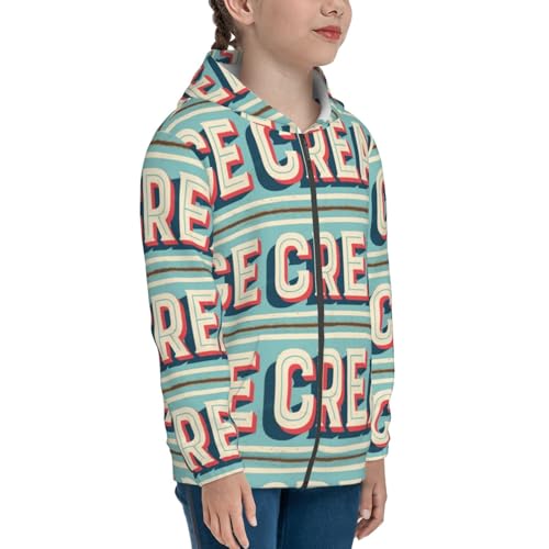 Ice Cream Kids Pullover Hoodies Boys Zip Up Sweatshirts Girls Athletic Clothes with Pocket4